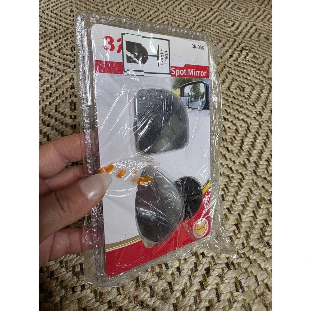 Blind Spot Mirror for Car (2 Pack) - HD Frameless Wide-Angle Convex Mirror for S